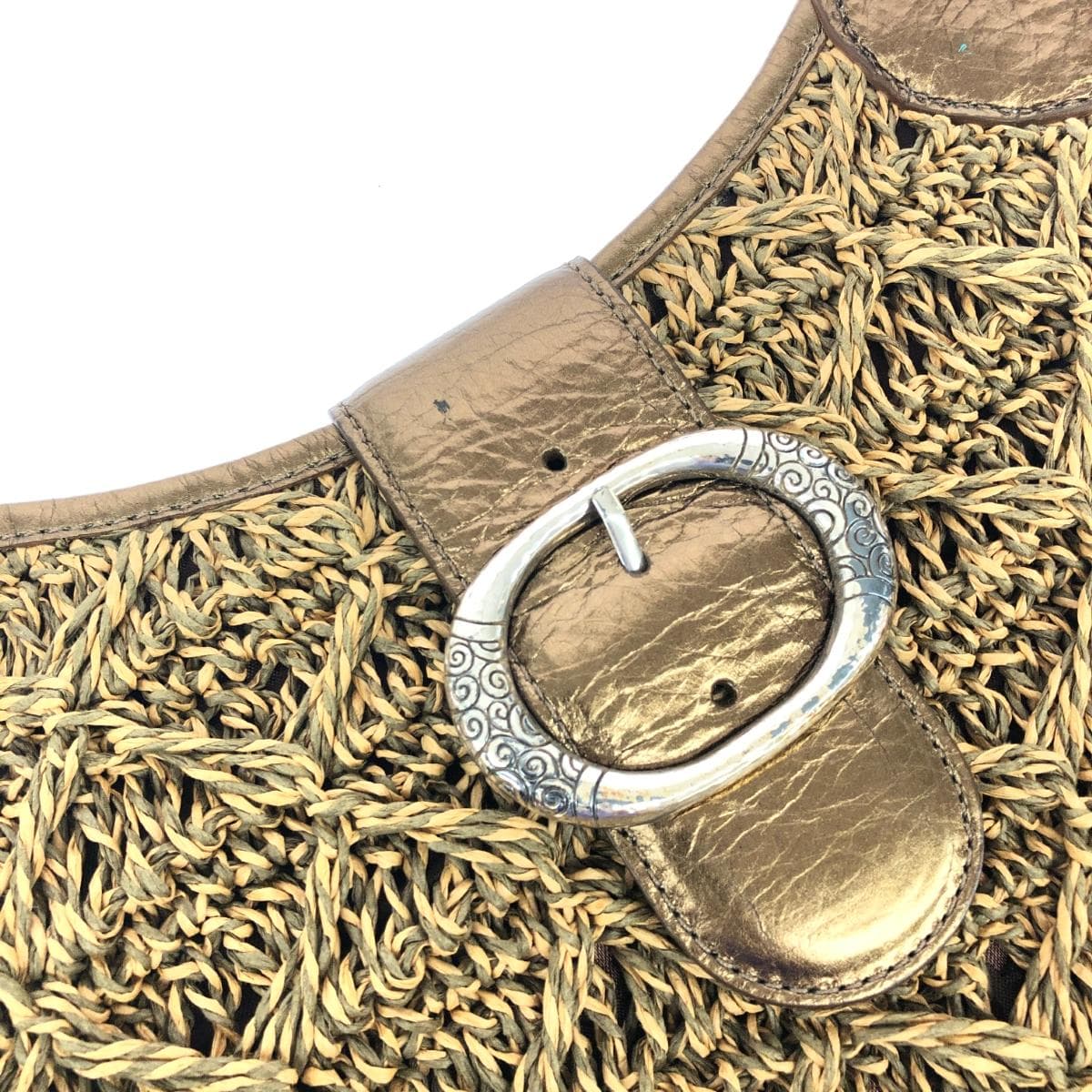 Brighton tote bag in excellent condition, brown, mesh, ladies' bag 8