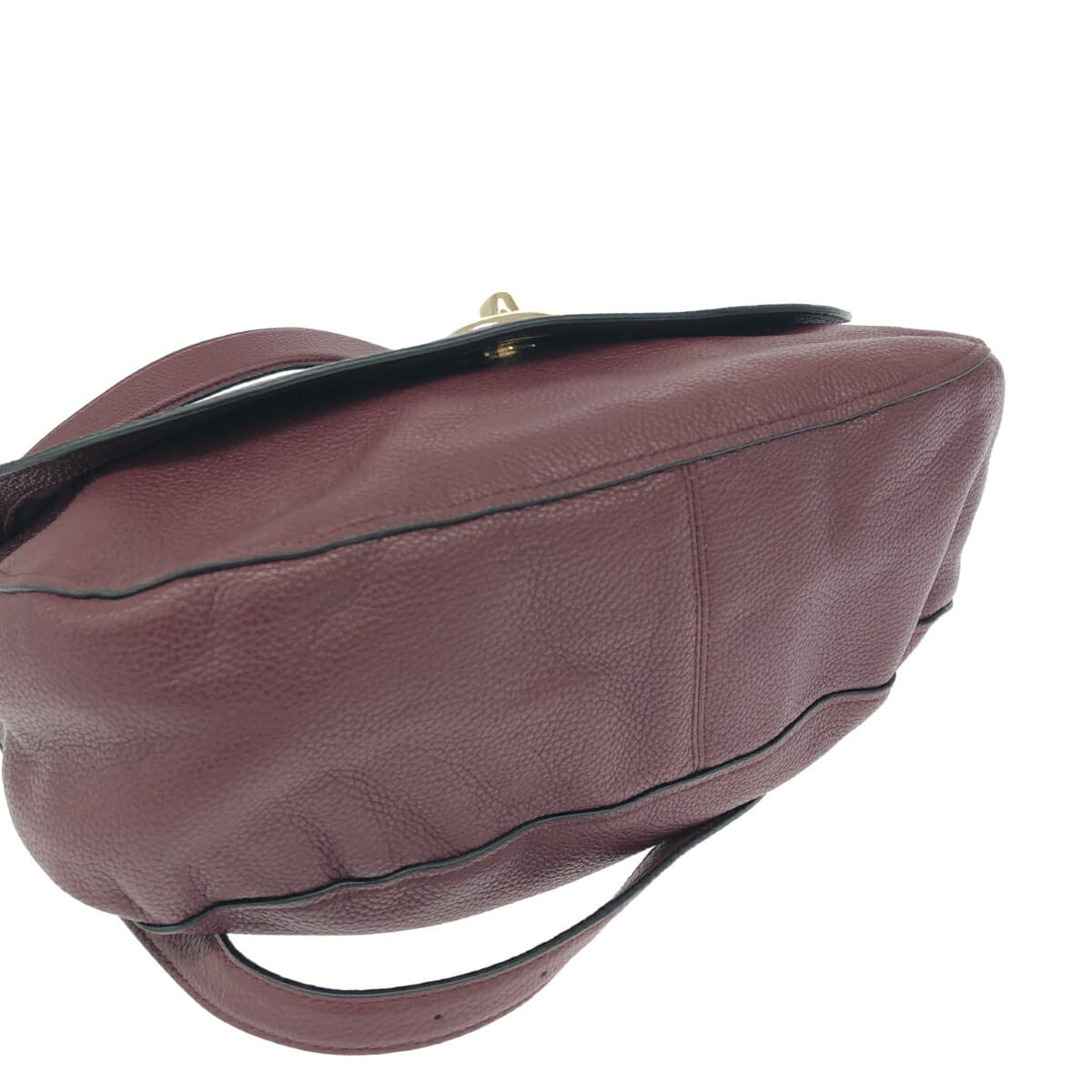 COACH 2WAY Shoulder Bag / 36762 Excellent Condition Turn Lock / Leather Bordeaux Ladies 4