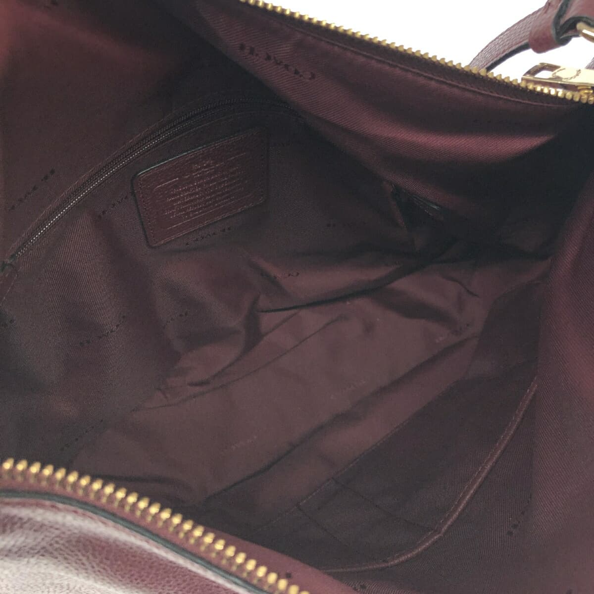 COACH 2WAY Shoulder Bag / 36762 Excellent Condition Turn Lock / Leather Bordeaux Ladies 6