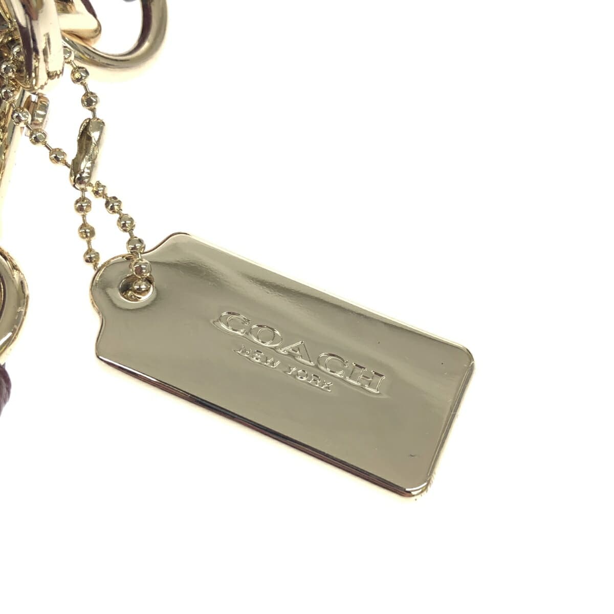 COACH 2WAY Shoulder Bag / 36762 Excellent Condition Turn Lock / Leather Bordeaux Ladies 9