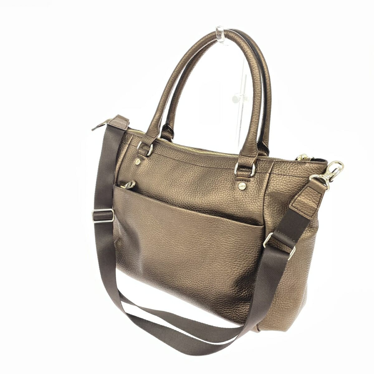 EVEX by KRIZIA 2WAY Bag Leather Brown Women's 3