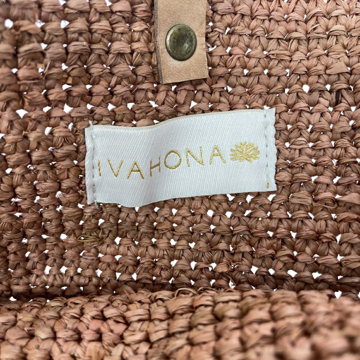 Ivahona basket bag, raffia, brown, ladies 8