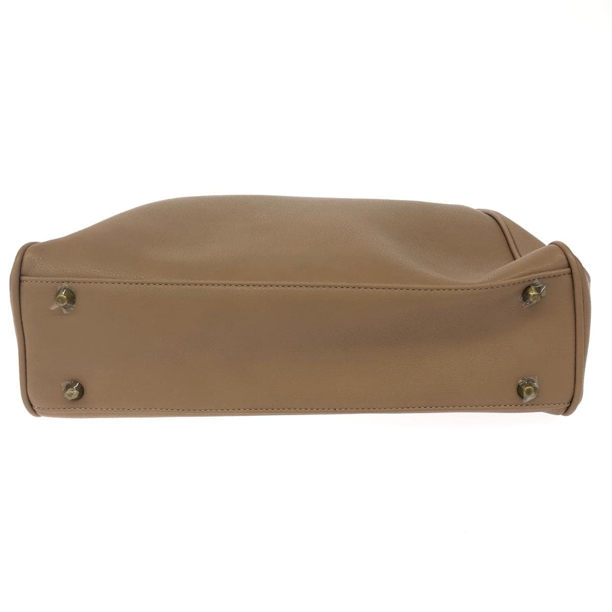 Maison de FLEUR 2WAY bag, star-catching visual bag, unused item, PVC, beige, ladies 5