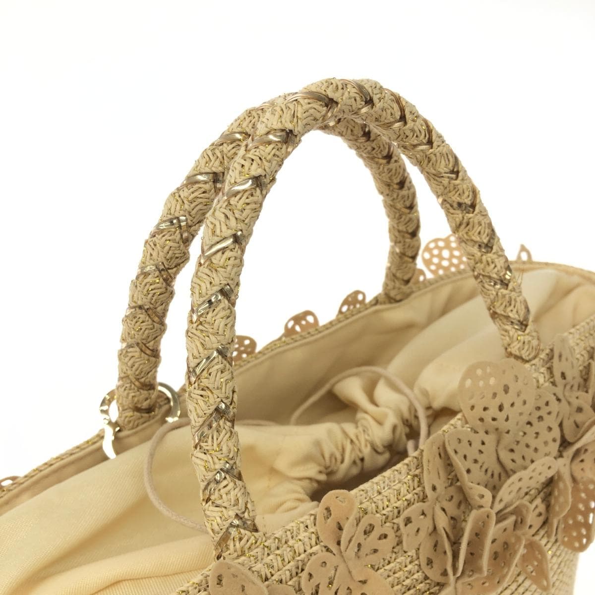 ANTEPRIMA MIST basket bag in good condition, fake straw, beige, ladies 4