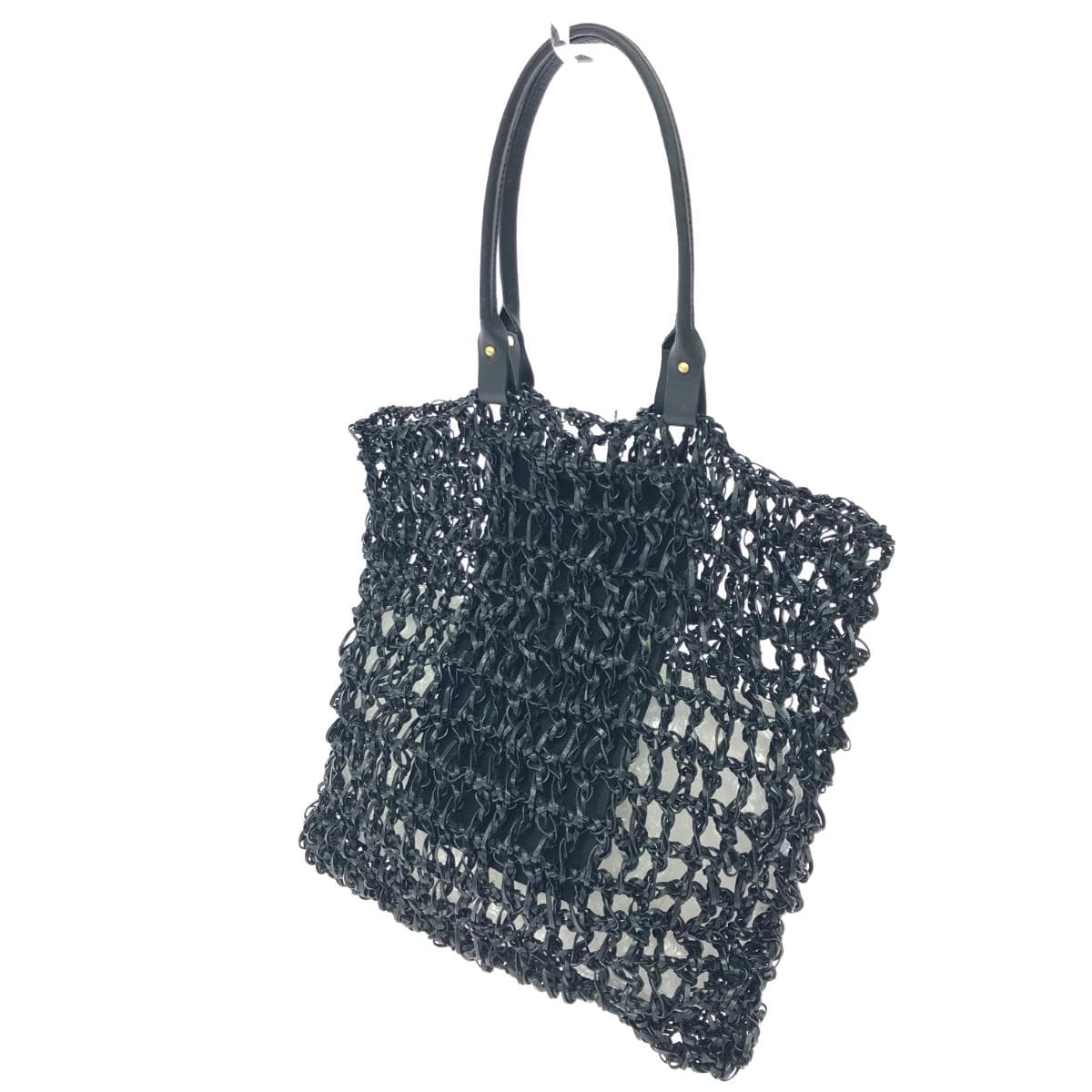 MAISON N.H PARIS Tote Bag Good Condition Mesh Black Ladies 3