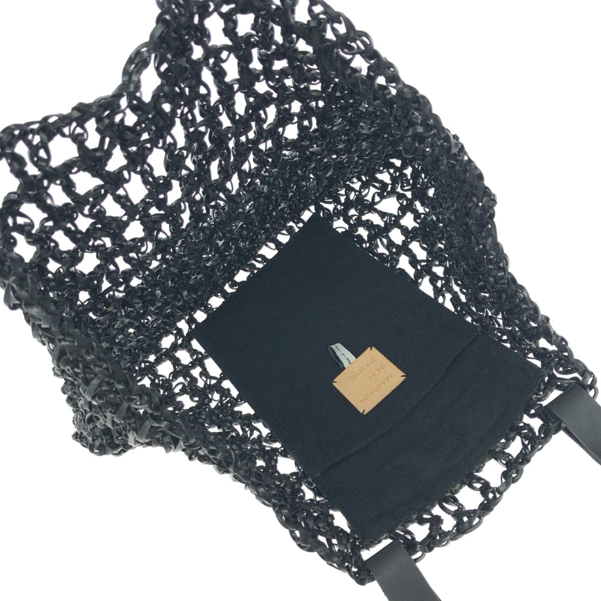 MAISON N.H PARIS Tote Bag Good Condition Mesh Black Ladies 6