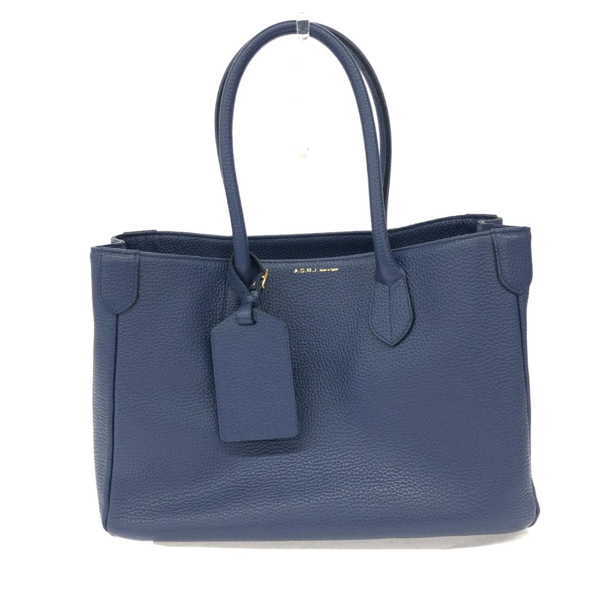 A.D.M.J (Accessoires De Mademoiselle) ADMJ/Tote Bag Good Condition Leather Navy Women's