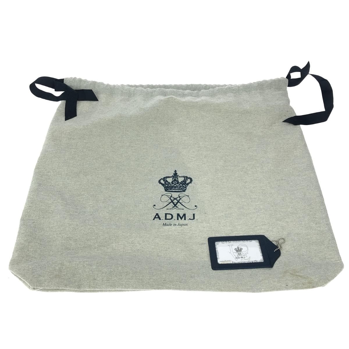 A.D.M.J (Accessoires De Mademoiselle) ADMJ/Tote Bag Good Condition Leather Navy Women's 9