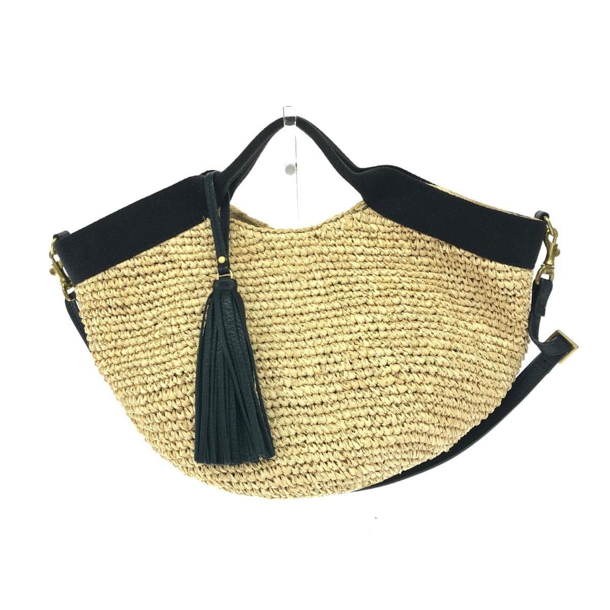 VIOLAd'ORO Viola d'Oro 2WAY Bag Rafia × Leather Beige Women's