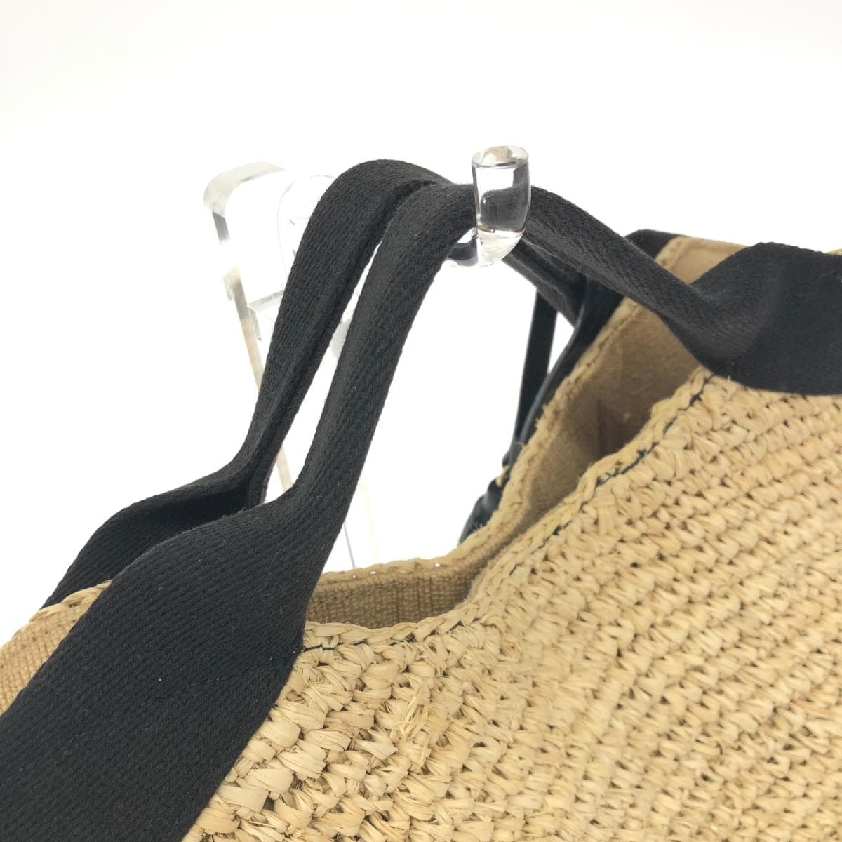 VIOLAd'ORO Viola d'Oro 2WAY Bag Rafia × Leather Beige Women's 4