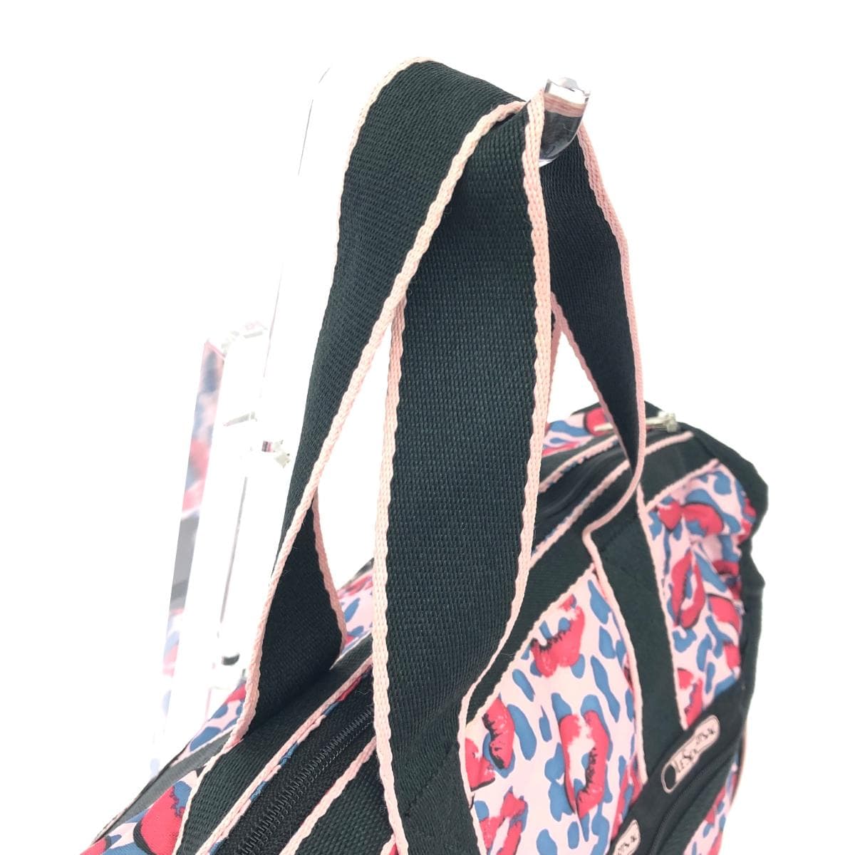 LeSportsac 2WAY Bag Lip Pattern Nylon Pink Ladies 4