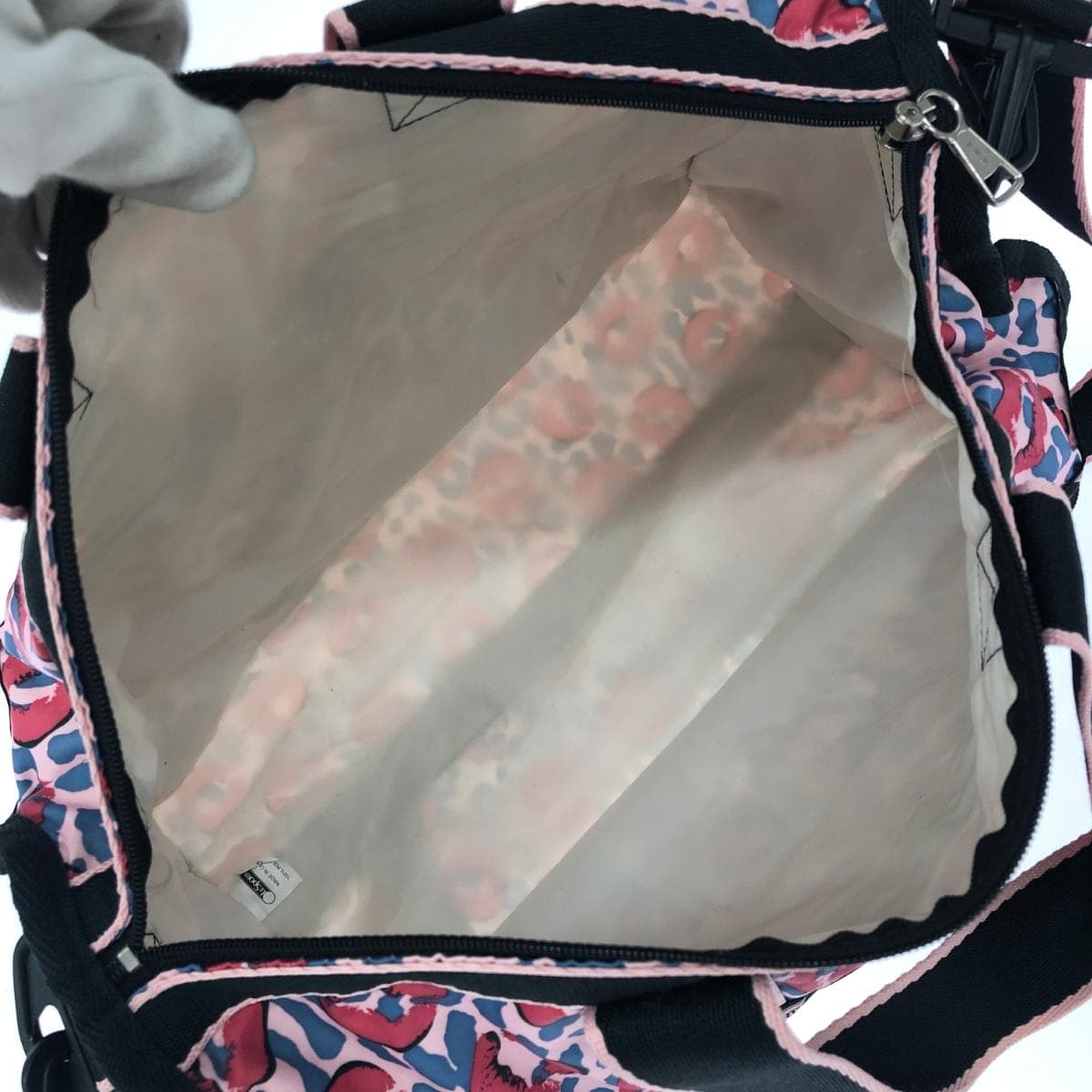 LeSportsac 2WAY Bag Lip Pattern Nylon Pink Ladies 6