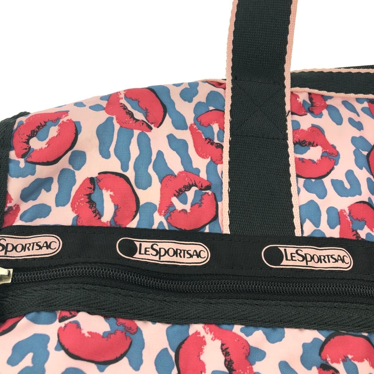 LeSportsac 2WAY Bag Lip Pattern Nylon Pink Ladies 7