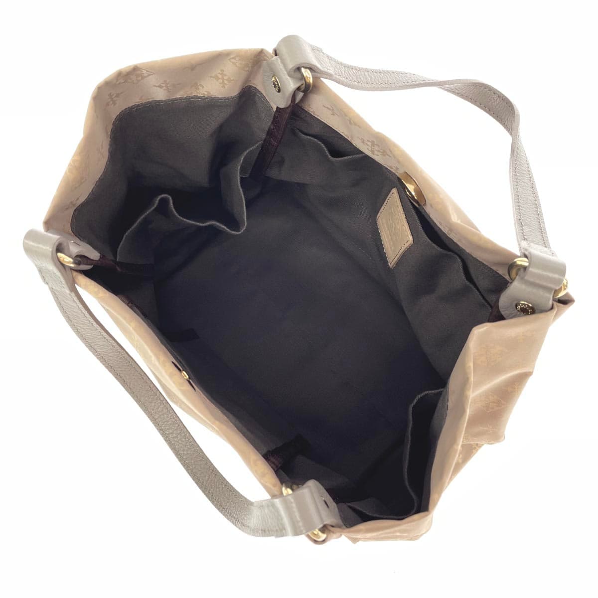 russet Lattice Mini Tote Bag Monogram/Nylon Beige Ladies 4