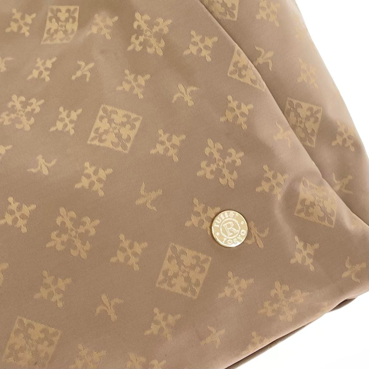 russet Lattice Mini Tote Bag Monogram/Nylon Beige Ladies 5