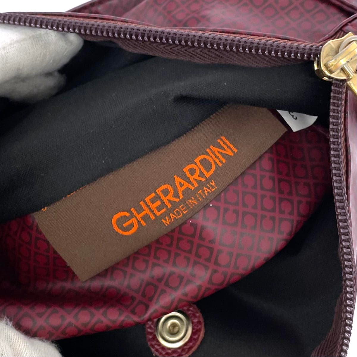 GHERARDINI Mini Tote Bag Softy/Nylon Bordeaux Ladies 6