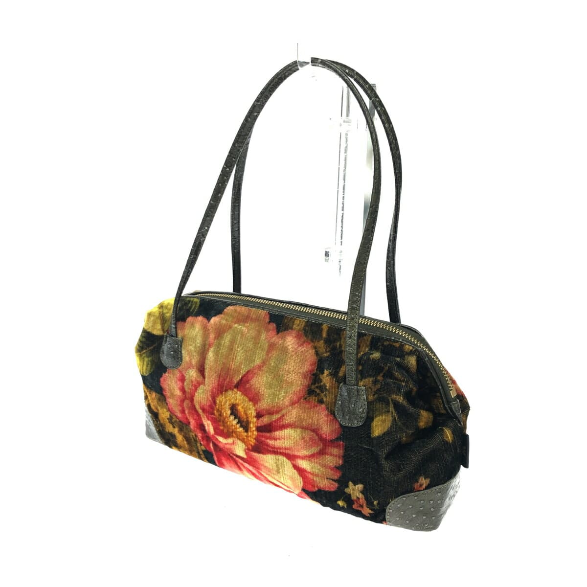 Think Bee Mini Handbag Flower Pattern/Velvet Multi-Color Women's 3