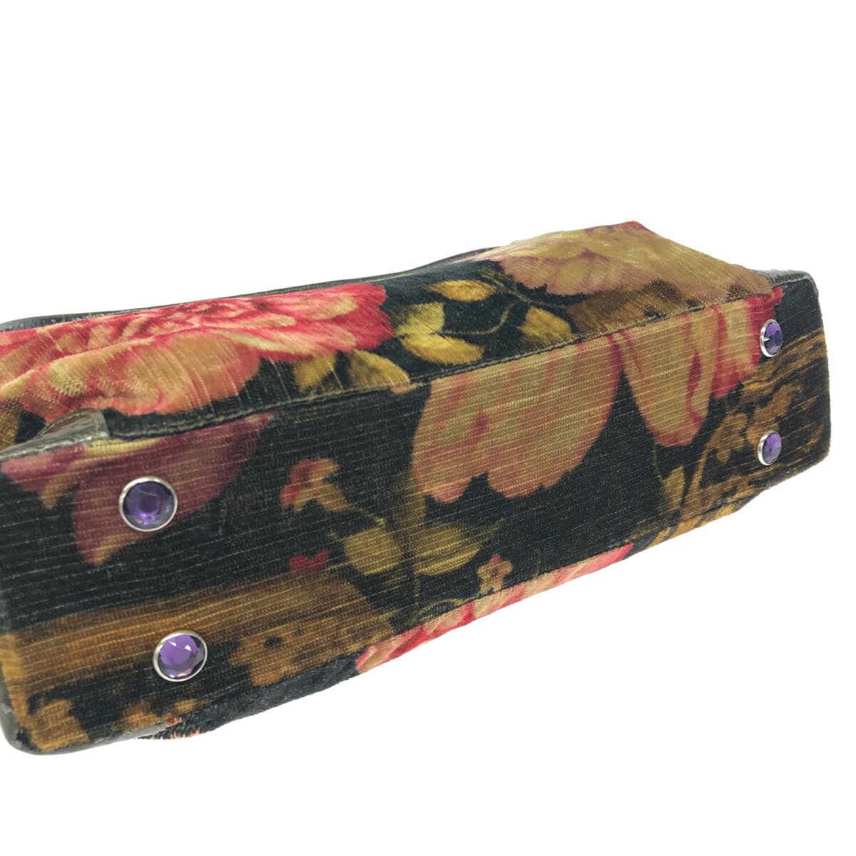 Think Bee Mini Handbag Flower Pattern/Velvet Multi-Color Women's 4