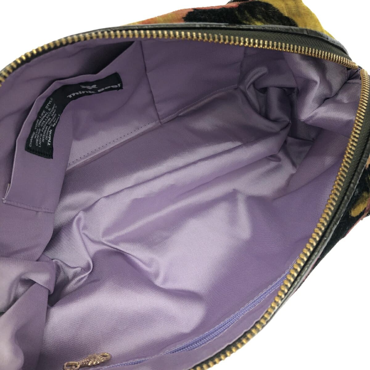 Think Bee Mini Handbag Flower Pattern/Velvet Multi-Color Women's 5