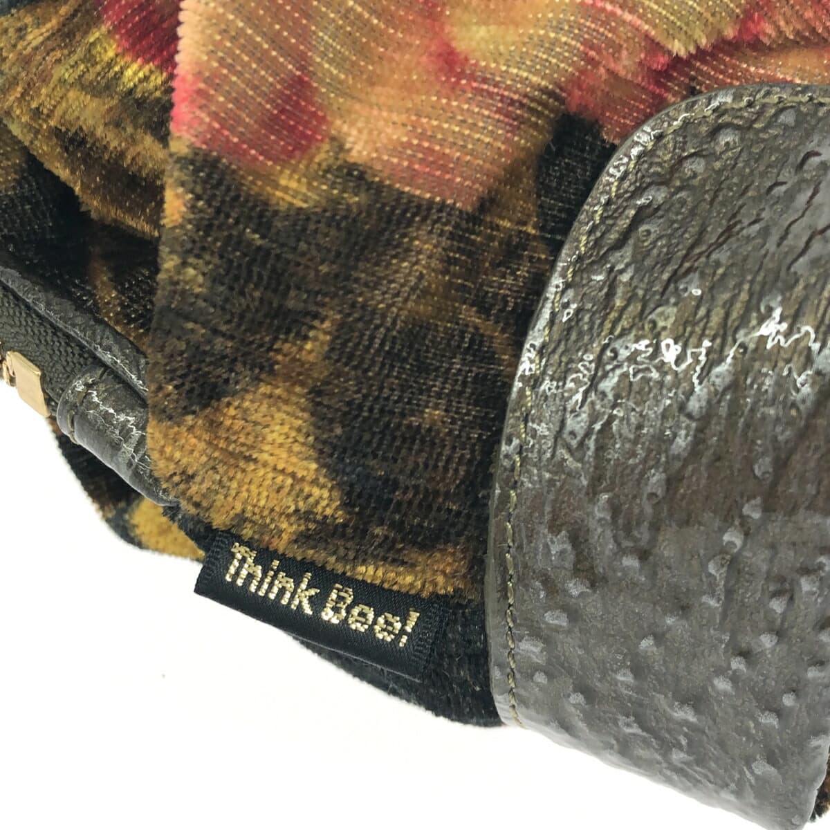 Think Bee Mini Handbag Flower Pattern/Velvet Multi-Color Women's 7