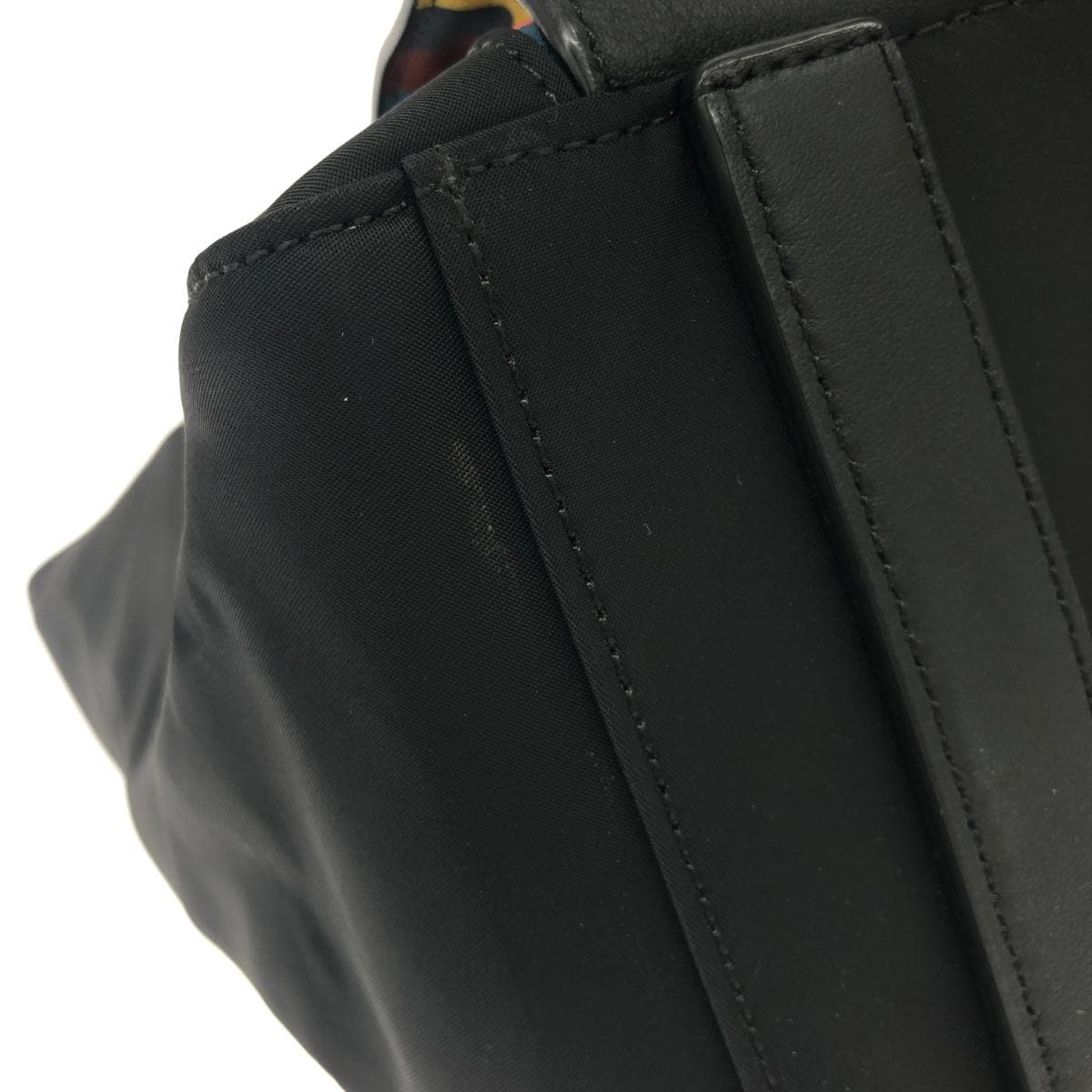 Paul Smith Tote Bag Nylon Leather Black 10
