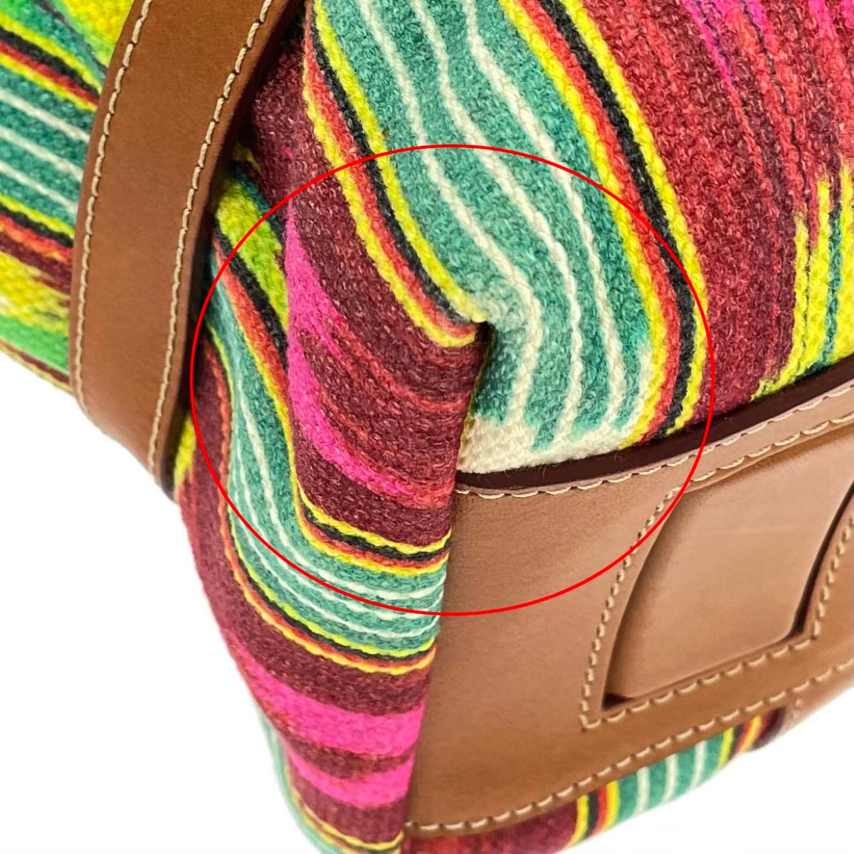 ETRO Handbag Paisley/PVC × Canvas/Combination Design Brown Ladies 10