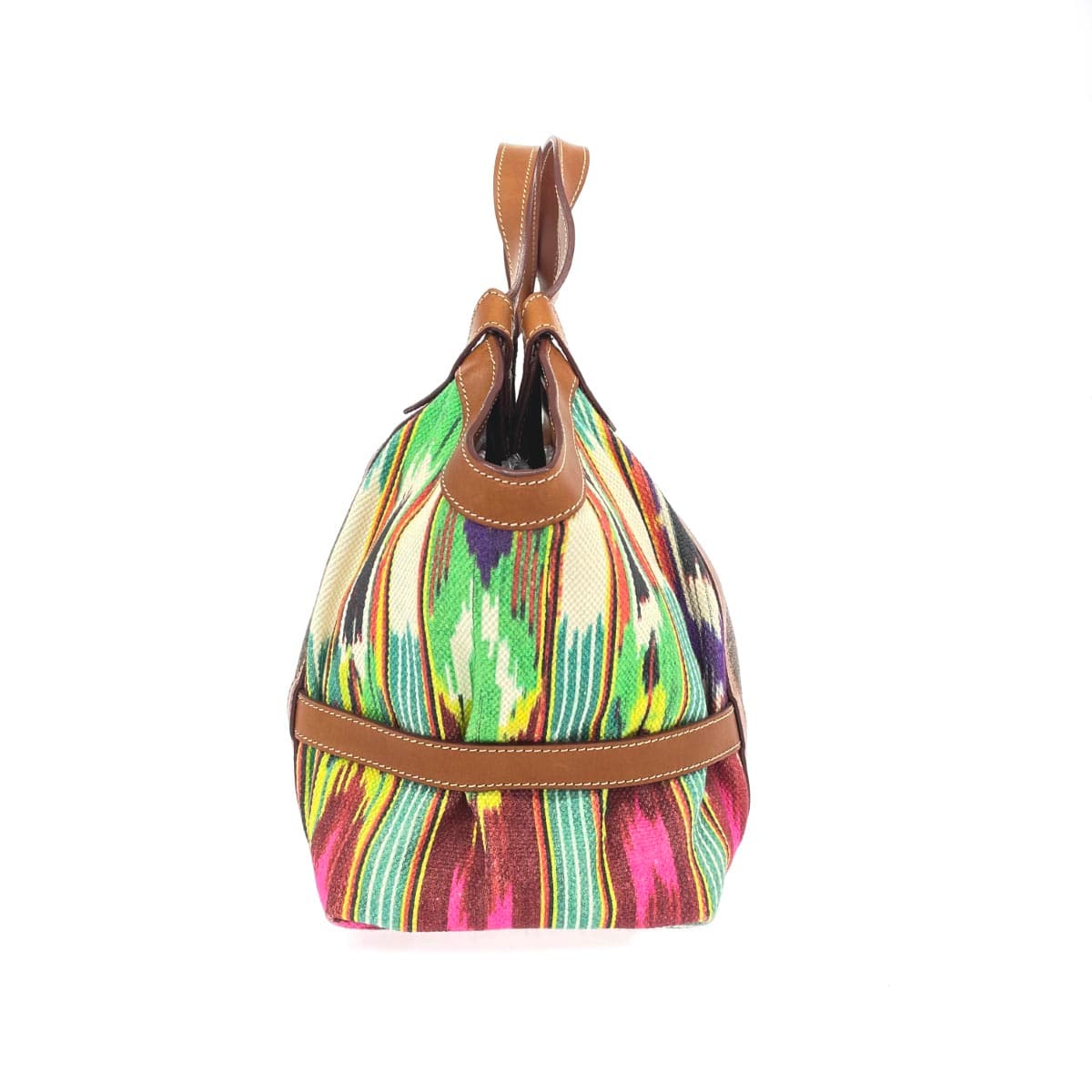 ETRO Handbag Paisley/PVC × Canvas/Combination Design Brown Ladies 2