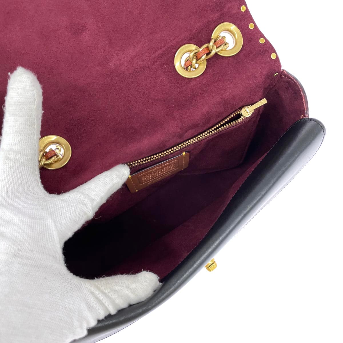 COACH Shoulder Bag Signature/Flower Turn Lock/PVC 4679 Brown Ladies 4