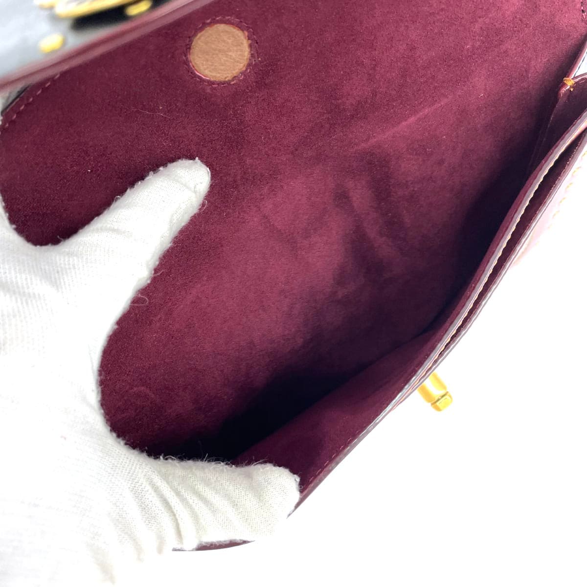 COACH Shoulder Bag Signature/Flower Turn Lock/PVC 4679 Brown Ladies 5