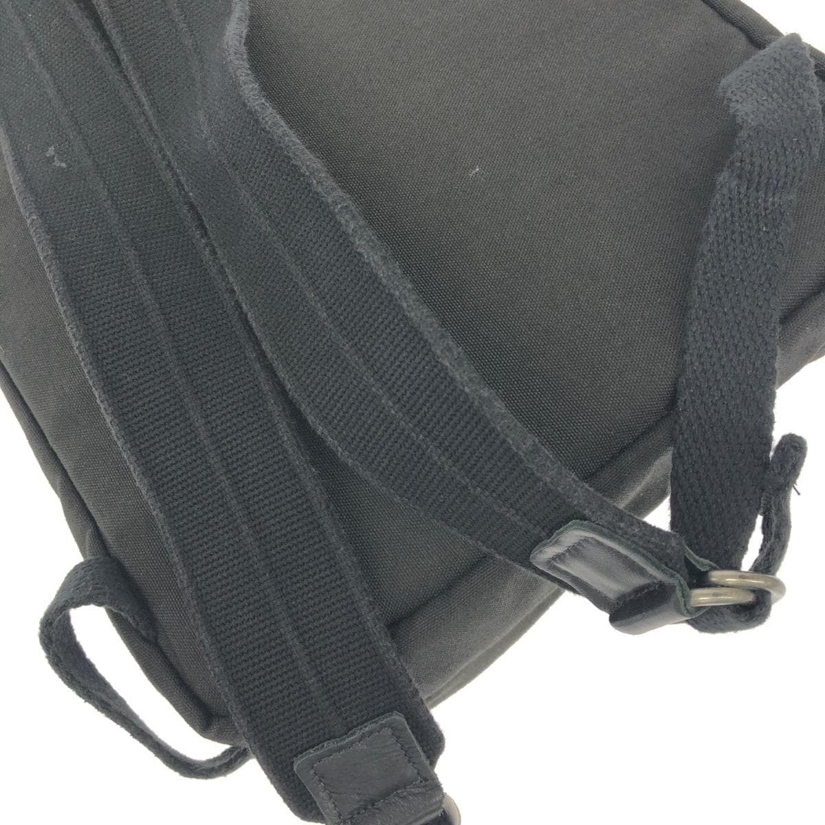 jasmb Basics by Jasmb Backpack Made in England / Leather x Canvas Black Men's 5