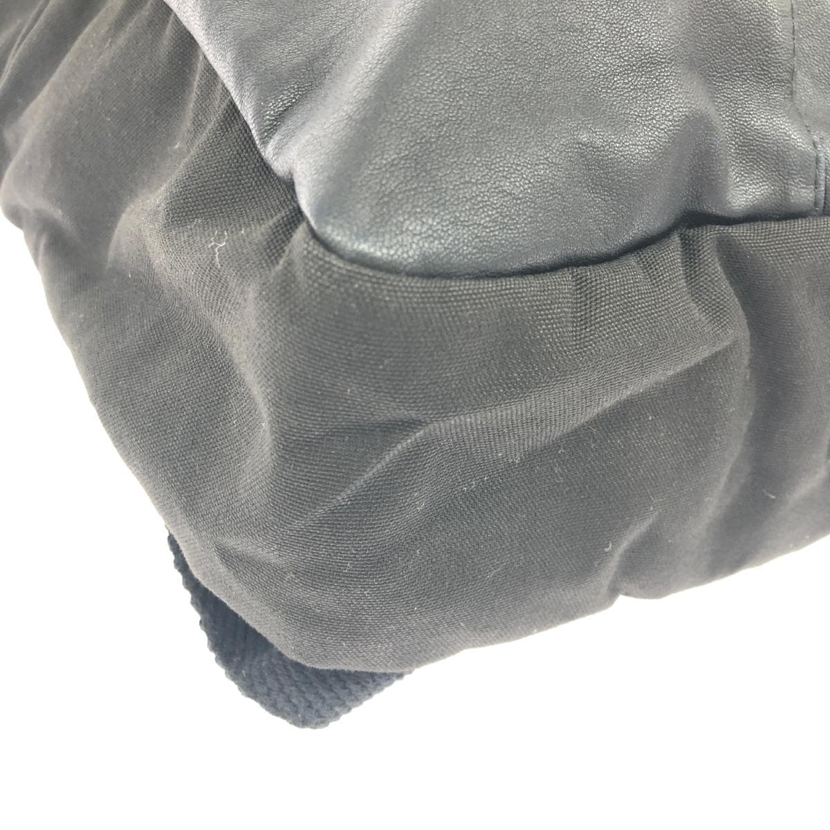 jasmb Basics by Jasmb Backpack Made in England / Leather x Canvas Black Men's 7