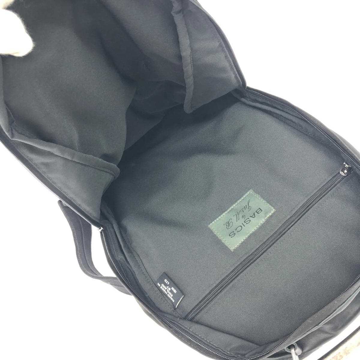 jasmb Basics by Jasmb Backpack Made in England / Leather x Canvas Black Men's 8