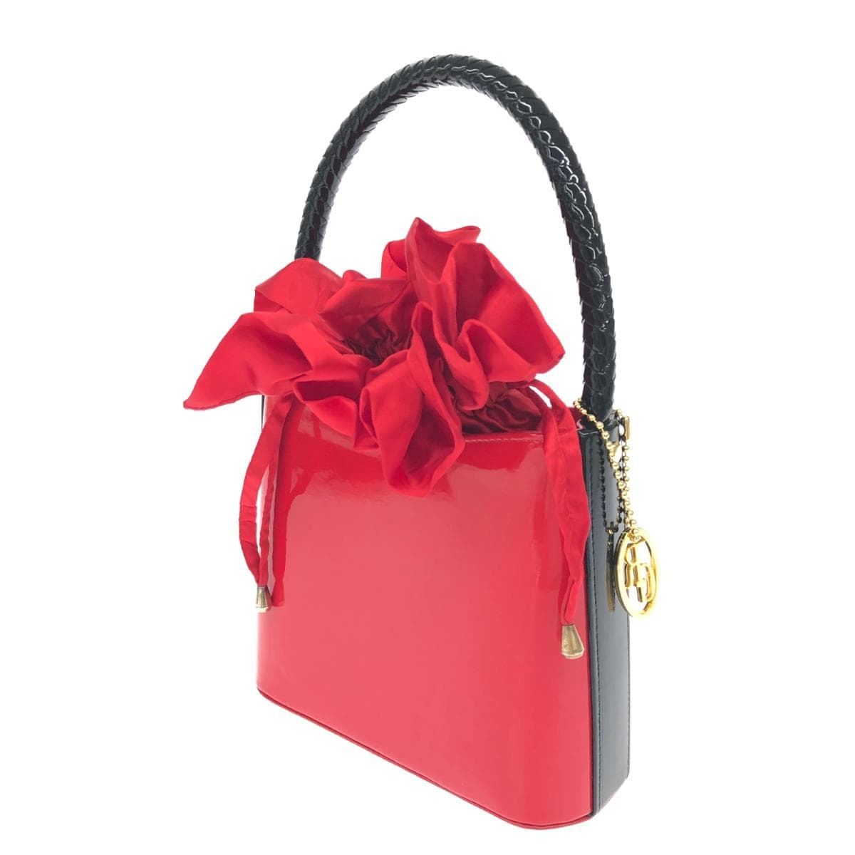 ROBERTA GANDOLFI Handbag - Drawstring / Enamel-like / PVC - Red - Ladies 3