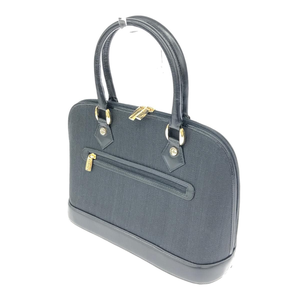 LA BORSA 2WAY Handbag Horsehair Black Women's 3