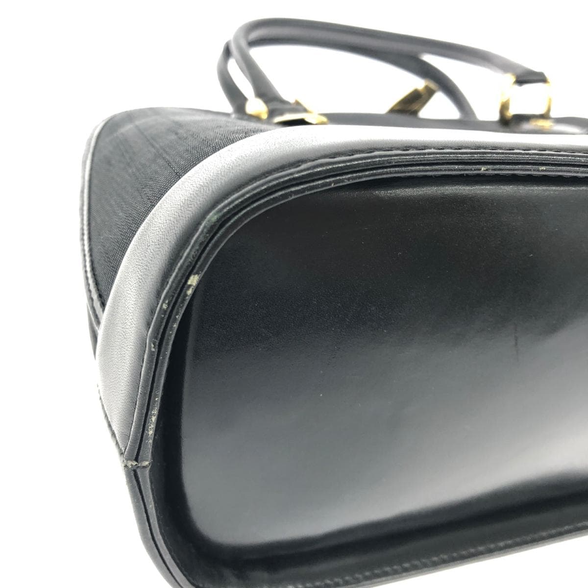 LA BORSA 2WAY Handbag Horsehair Black Women's 8