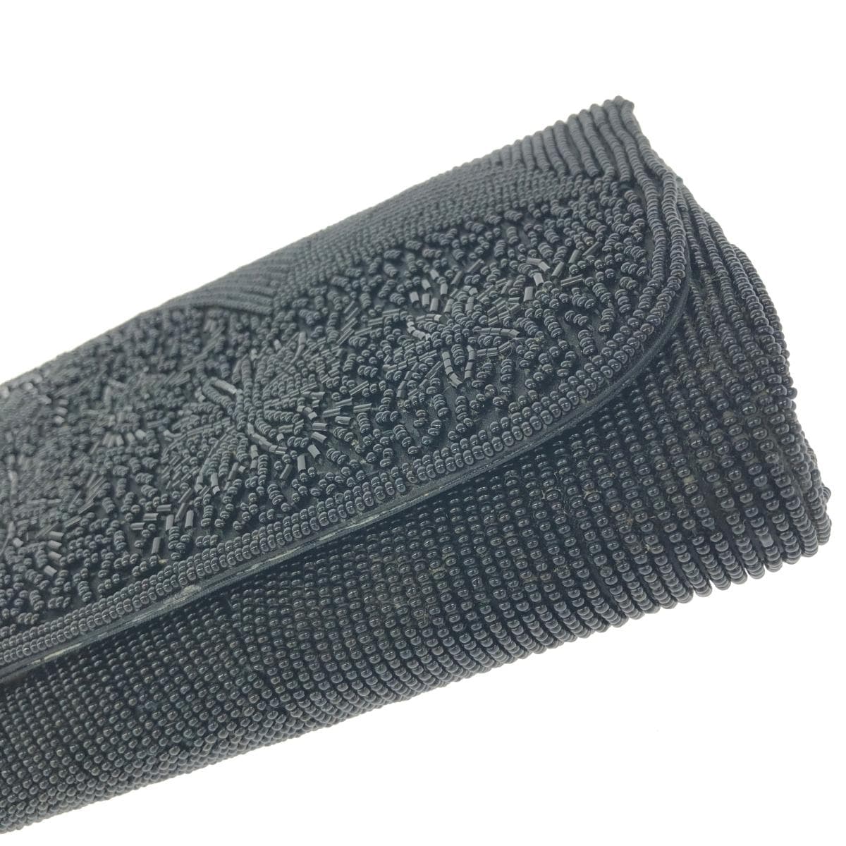 bag handbag bead clutch bag flower black ladies 7