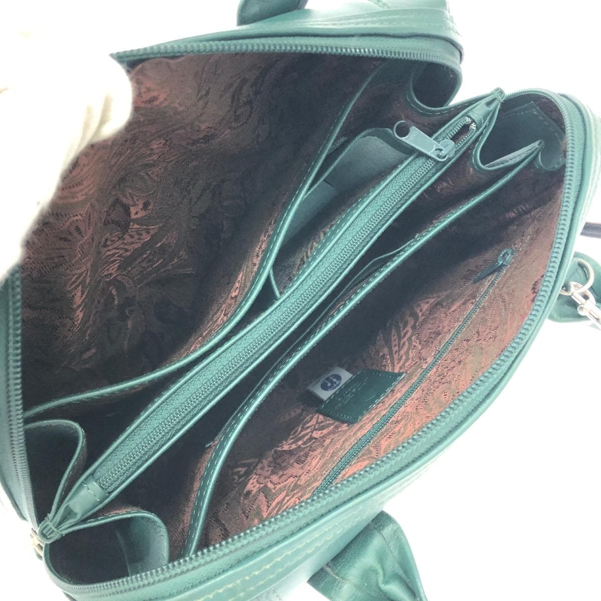 Nakazawa Bag 2WAY Handbag Leather Green for Women 8