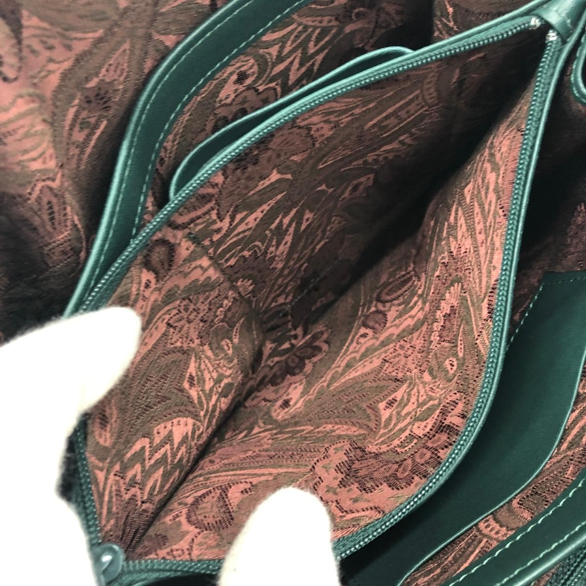 Nakazawa Bag 2WAY Handbag Leather Green for Women 9