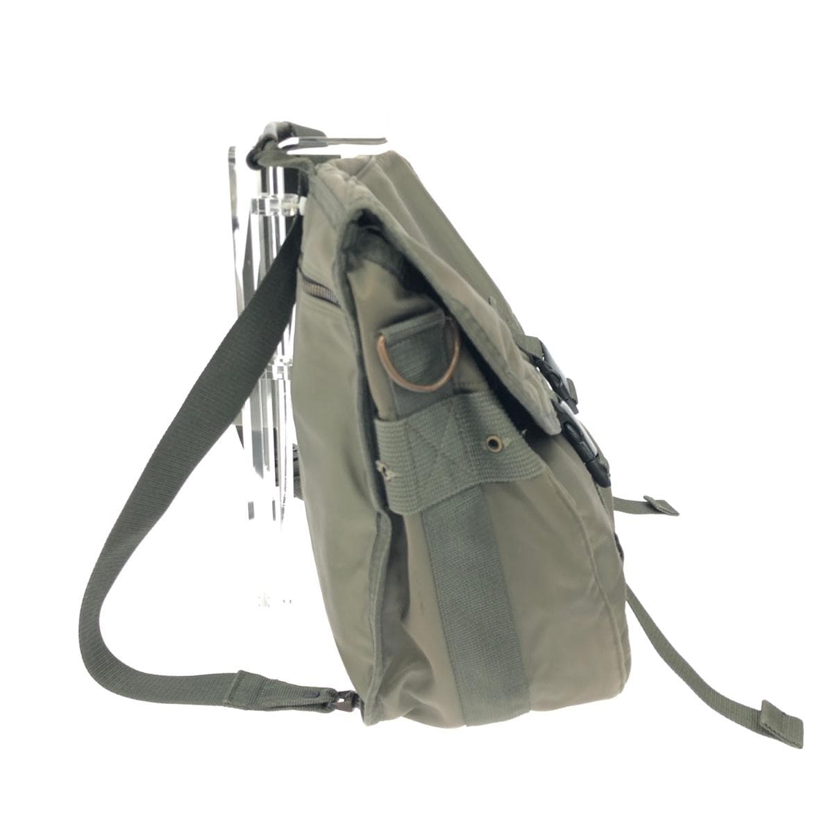 LUGGAGE LABEL 2WAY Bag Nylon Khaki Unisex 2