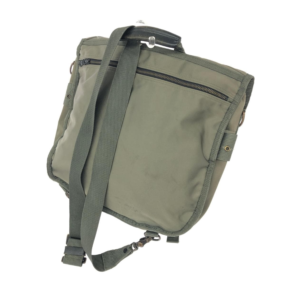 LUGGAGE LABEL 2WAY Bag Nylon Khaki Unisex 3