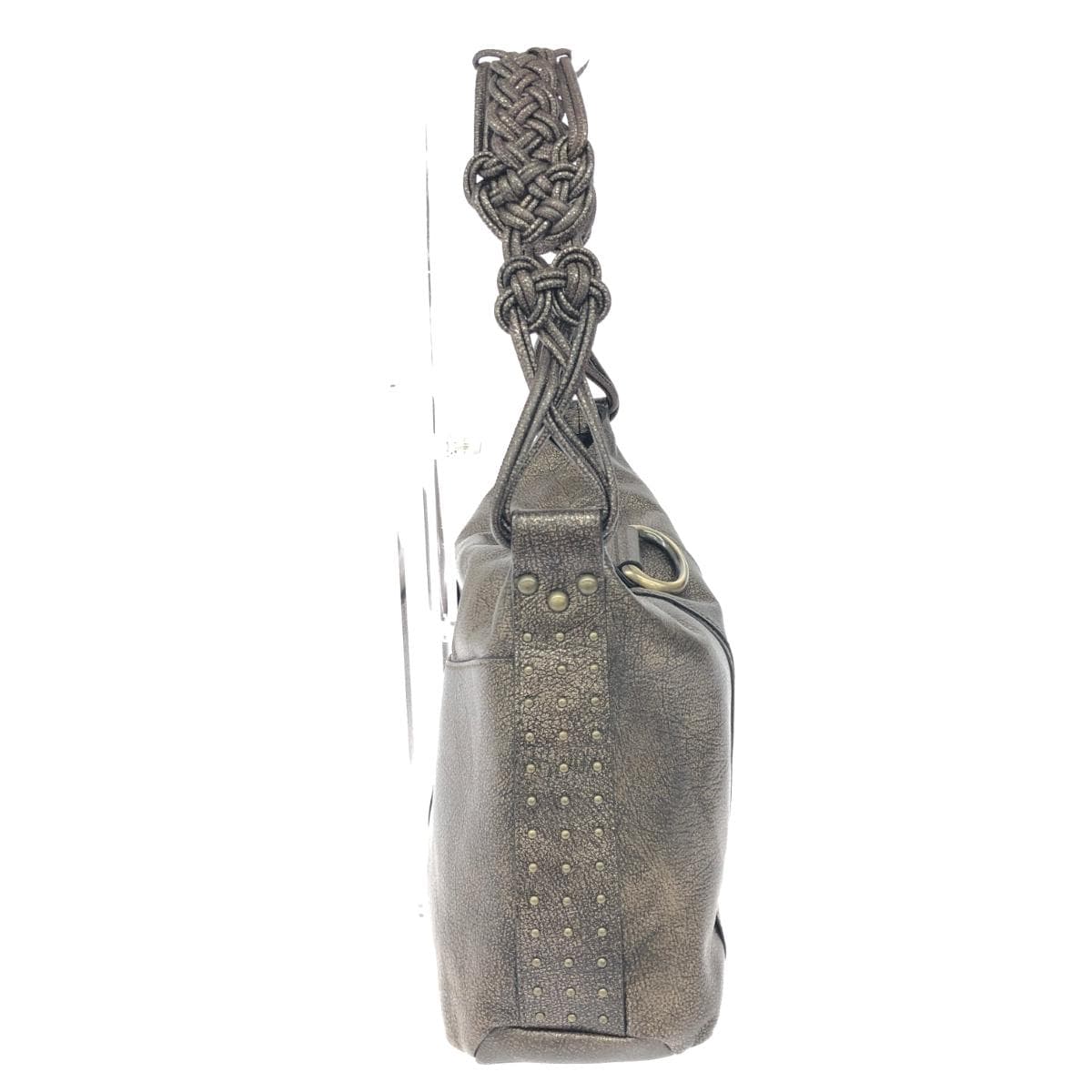 SAZABY One Shoulder Bag Good Condition Leather Bronze Color Women's 2