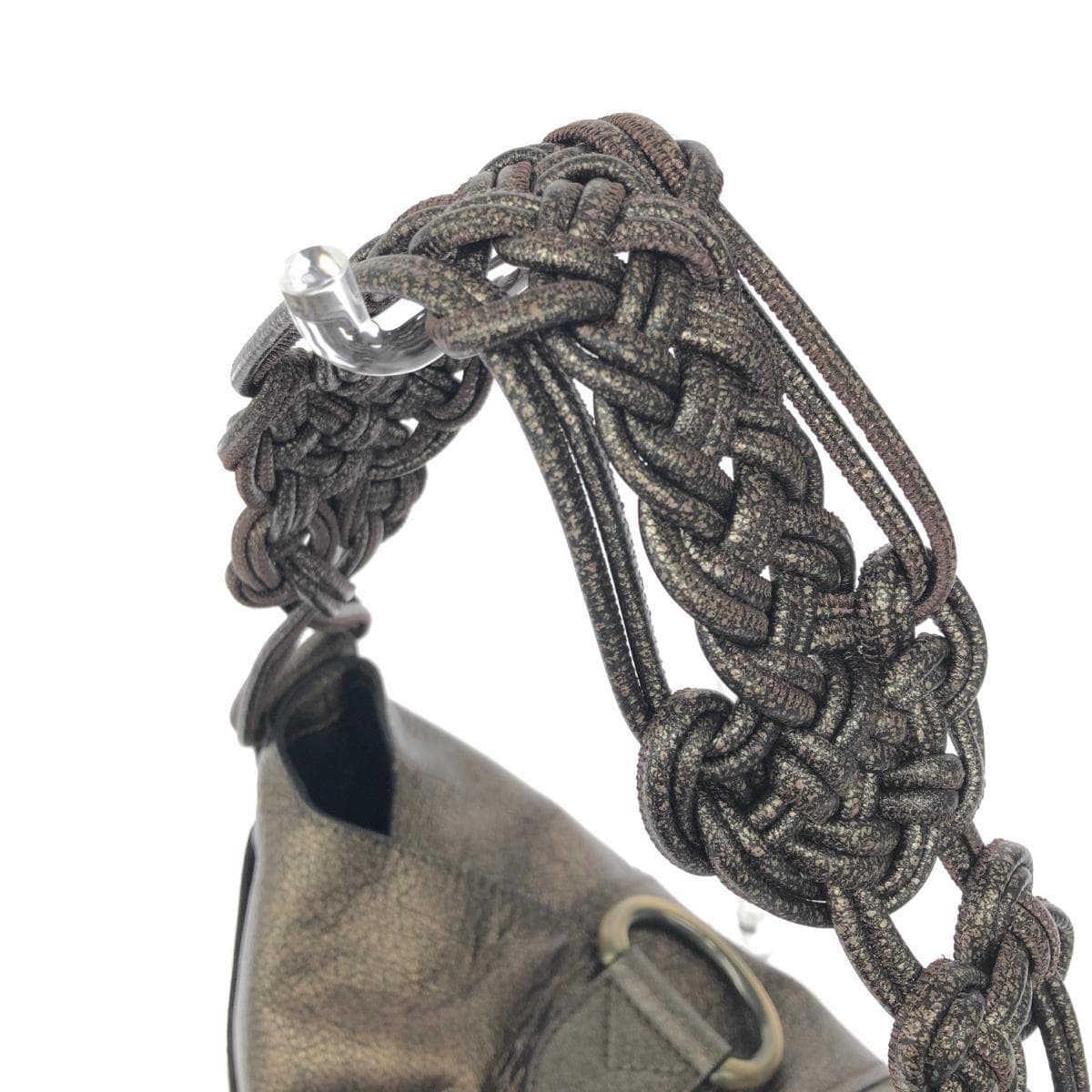 SAZABY One Shoulder Bag Good Condition Leather Bronze Color Women's 4