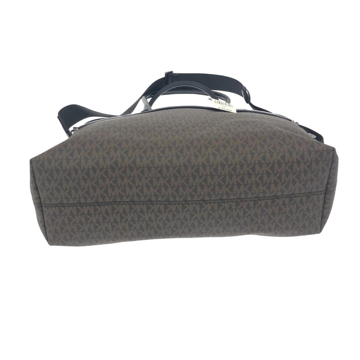 MICHAEL KORS Tote Bag Like New MK Monogram/PVC Black/Brown Ladies 5