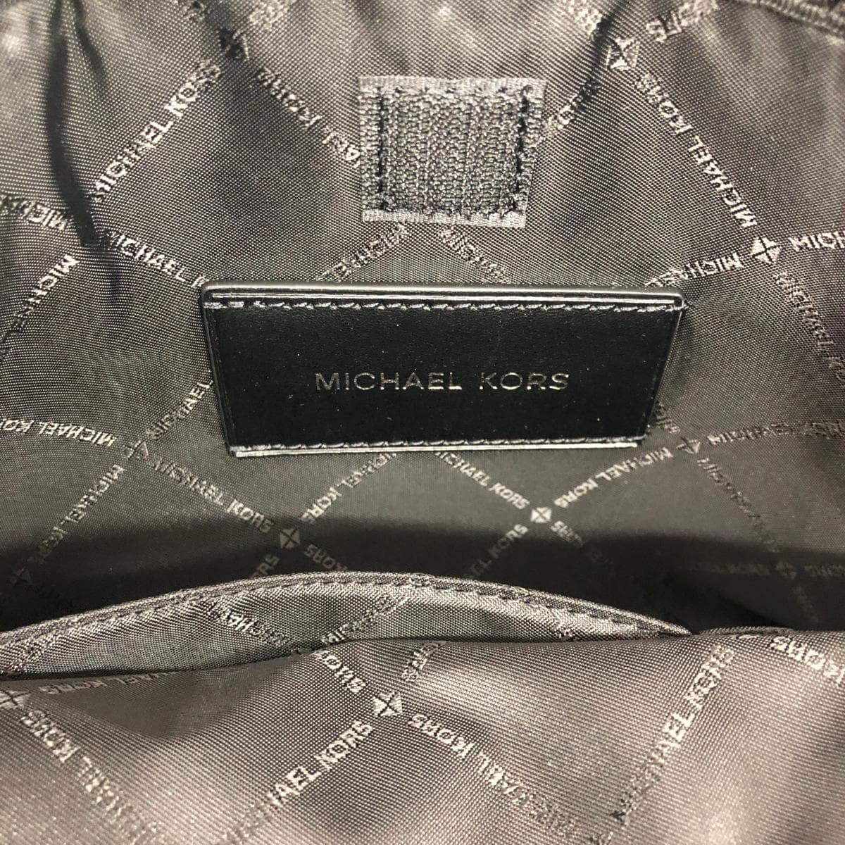 MICHAEL KORS Tote Bag Like New MK Monogram/PVC Black/Brown Ladies 7