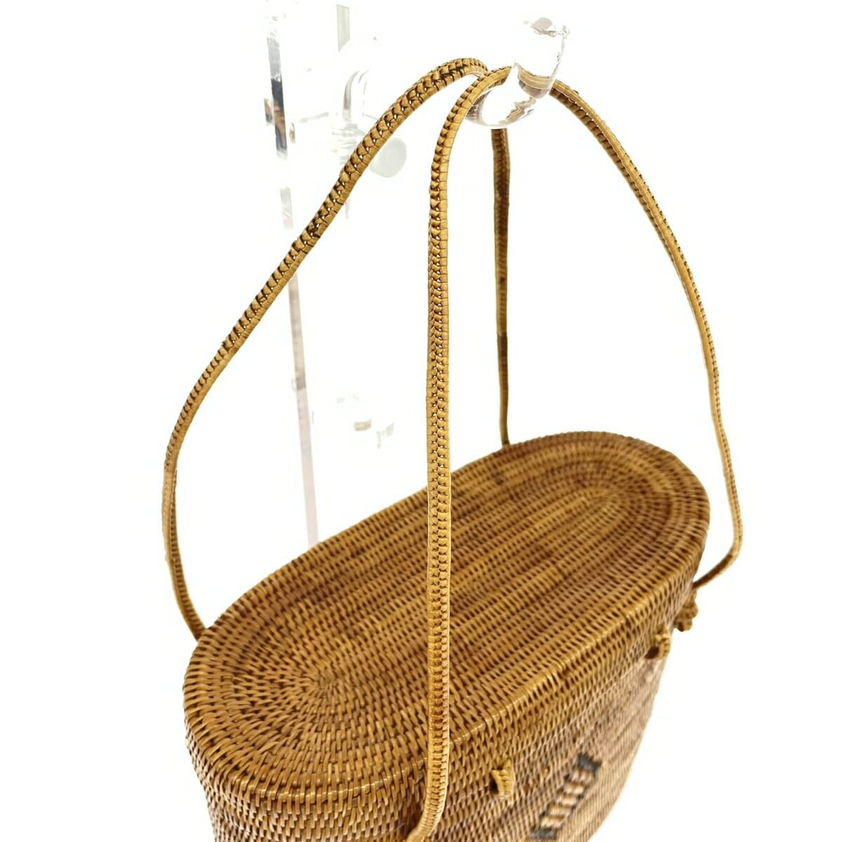 No brand Ata/handbag in good condition, brown, for ladies 4