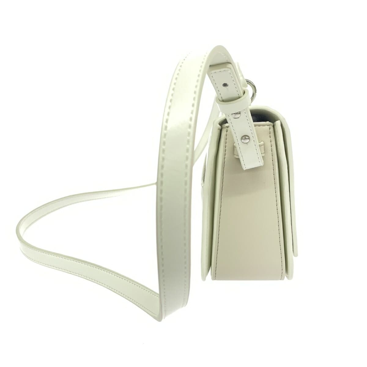 ADD CULUMN Ad Column 2WAY Shoulder Bag Good Condition Leather White Women's 2