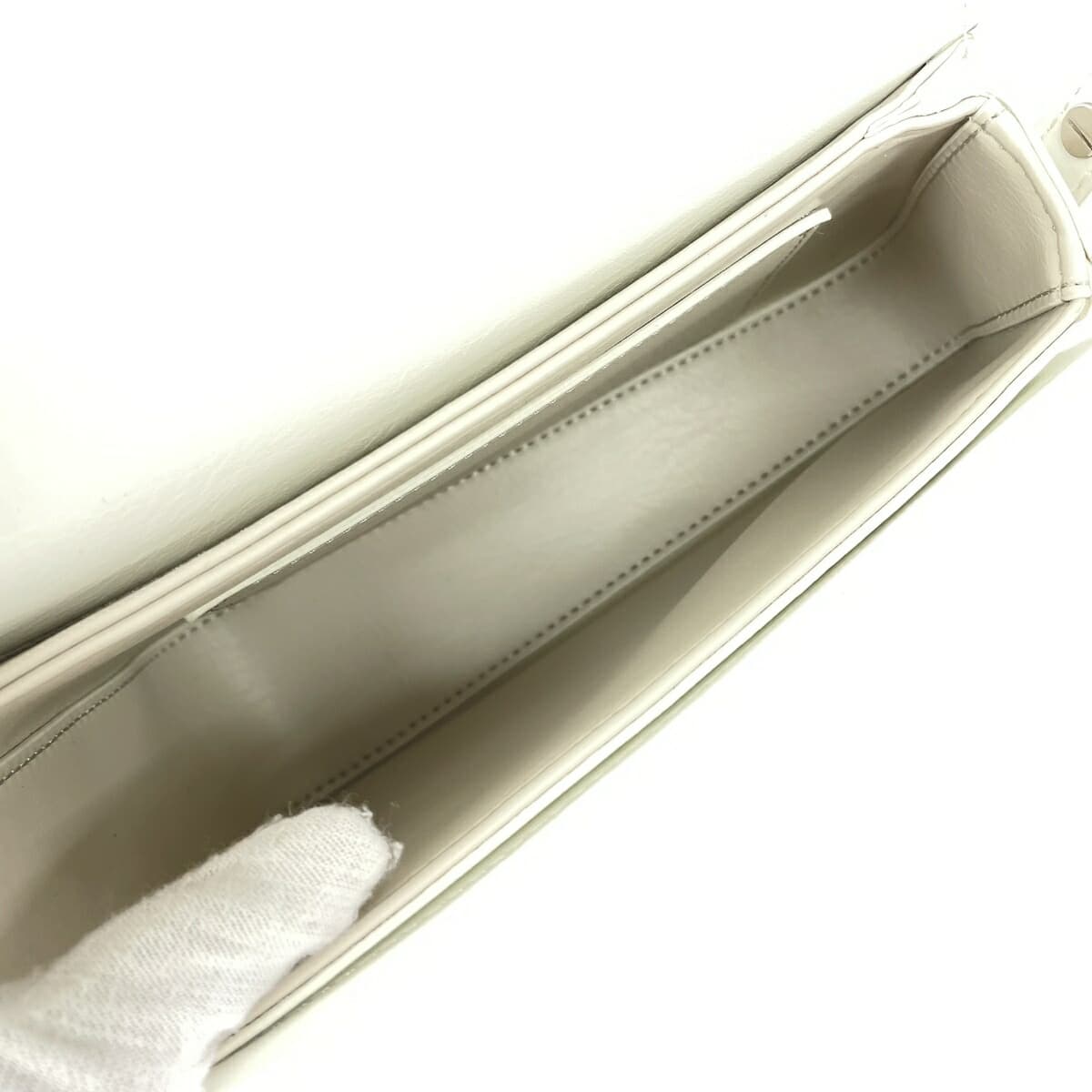 ADD CULUMN Ad Column 2WAY Shoulder Bag Good Condition Leather White Women's 7