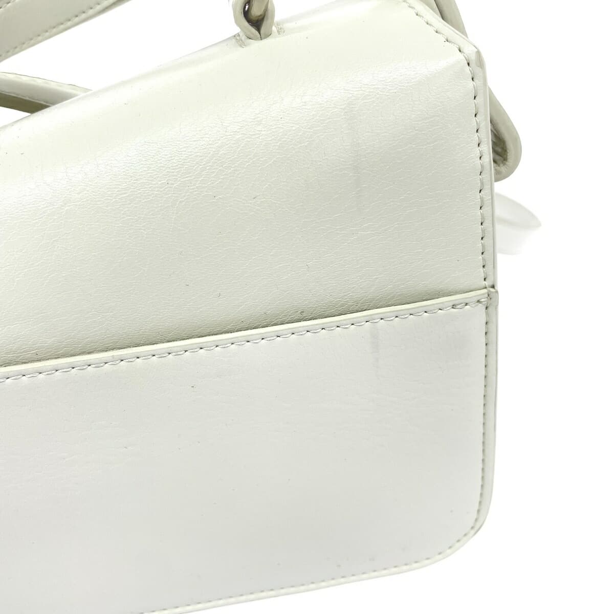 ADD CULUMN Ad Column 2WAY Shoulder Bag Good Condition Leather White Women's 8