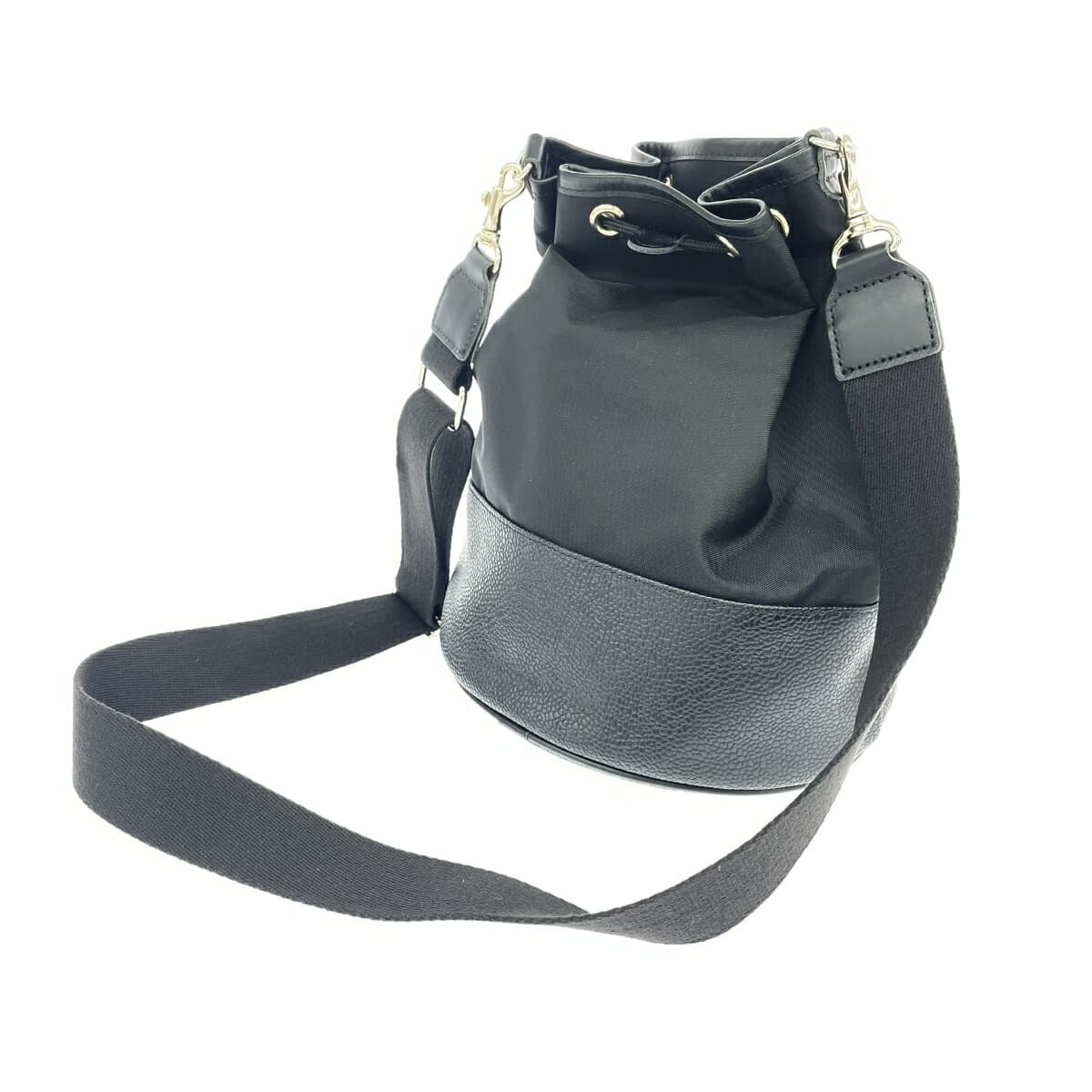 Breath TOPKAPI Breast Pouch Shoulder Bag Good Condition Nylon Black Ladies 3