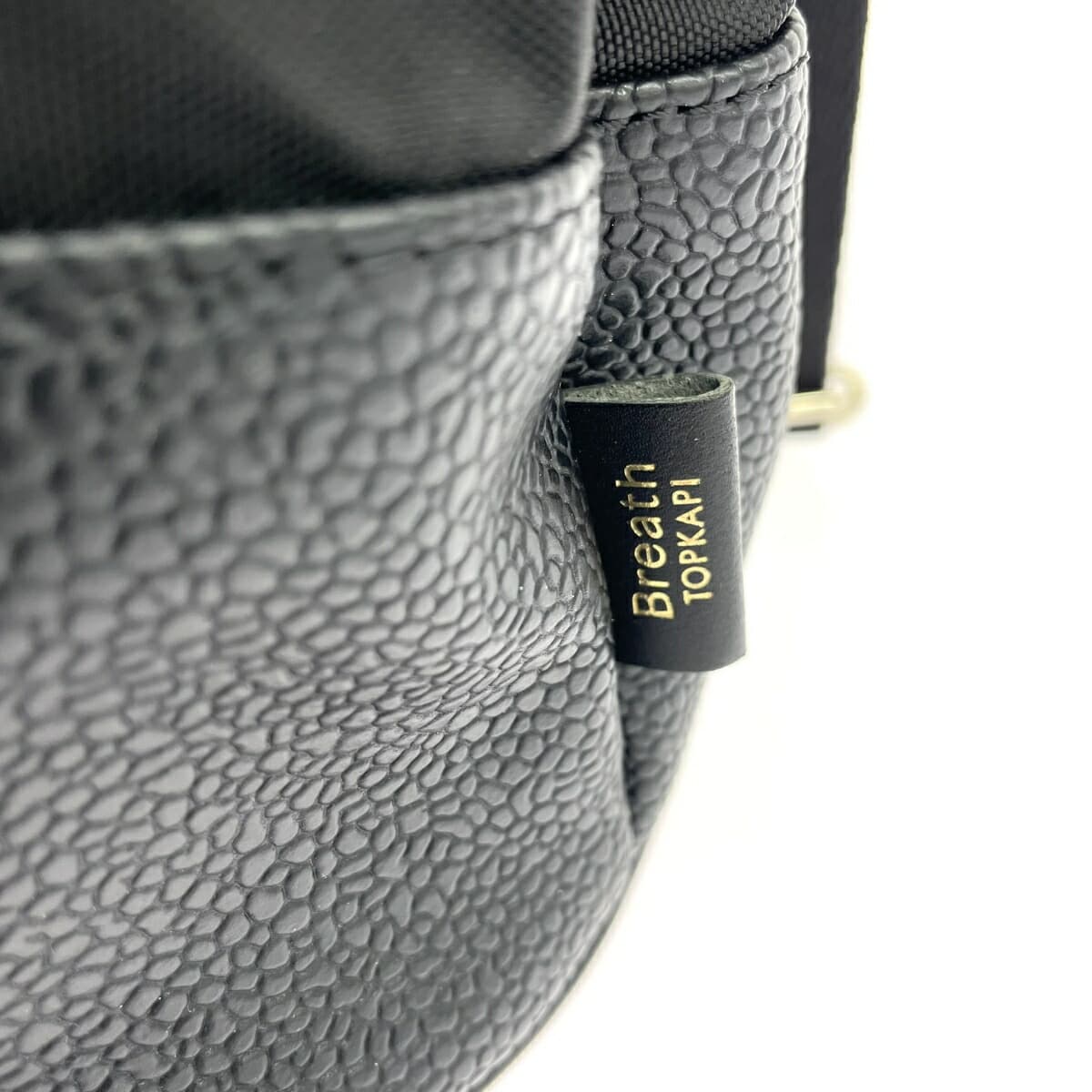 Breath TOPKAPI Breast Pouch Shoulder Bag Good Condition Nylon Black Ladies 5